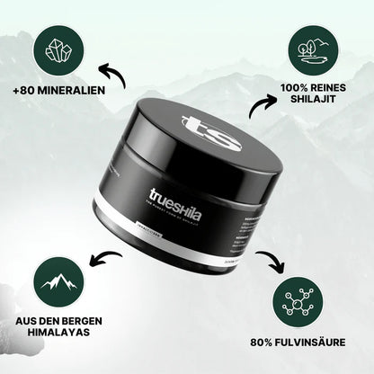 🖤 Trueshila – 100 % bioaktives Premium-Shilajit