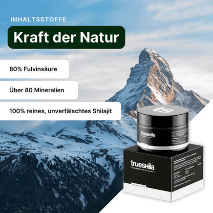 🖤 Trueshila – 100 % bioaktives Premium-Shilajit